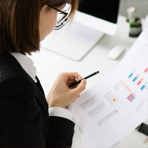 Accountant using digital tools for complex tax strategy analysis