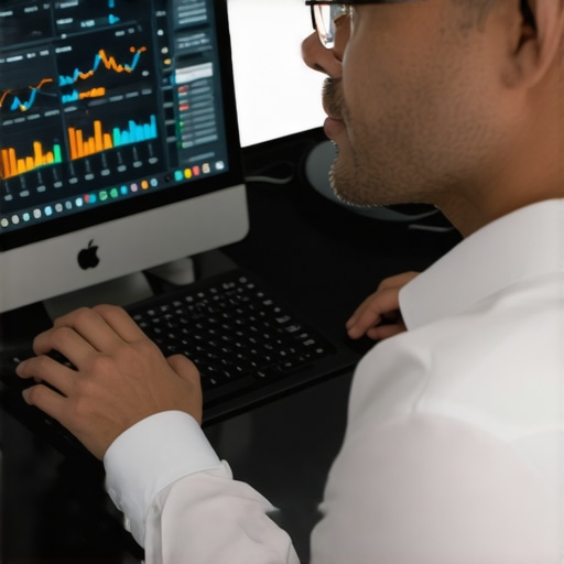 Accountant working with smart CPA tools on a laptop