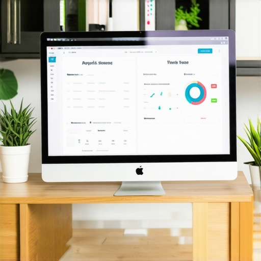 Smart Payroll Automation Interface Business owner using payroll automation software on computer