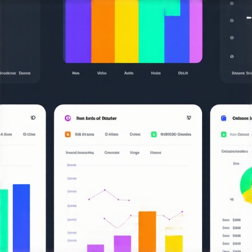 Futuristic Financial Dashboard with AI and Automation Futuristic financial dashboard displaying AI analytics and automation tools