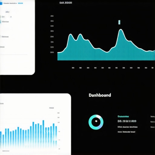 A vibrant dashboard display with graphs and metrics for payroll analysis.