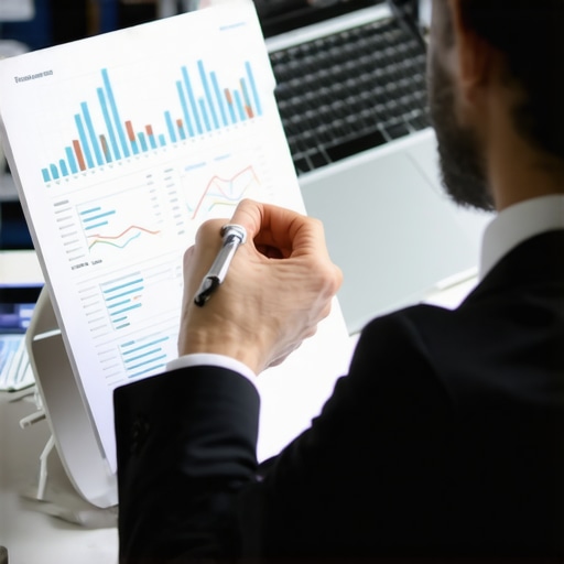 Advisor reviewing financial documents and spreadsheets with a small business owner