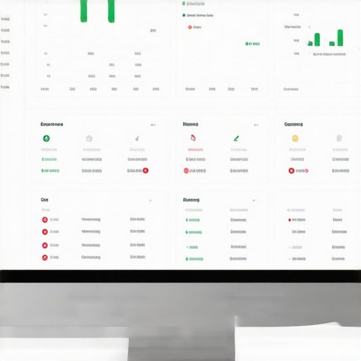 Screenshot of a financial dashboard showing live cash flow, expenses, and compliance indicators.