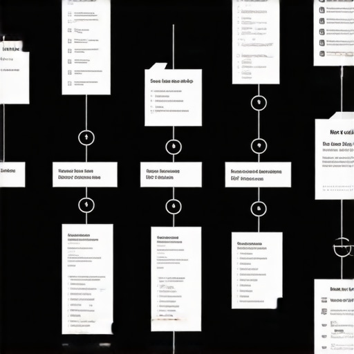 Flowchart showing payroll process steps across different states with compliance checkpoints.