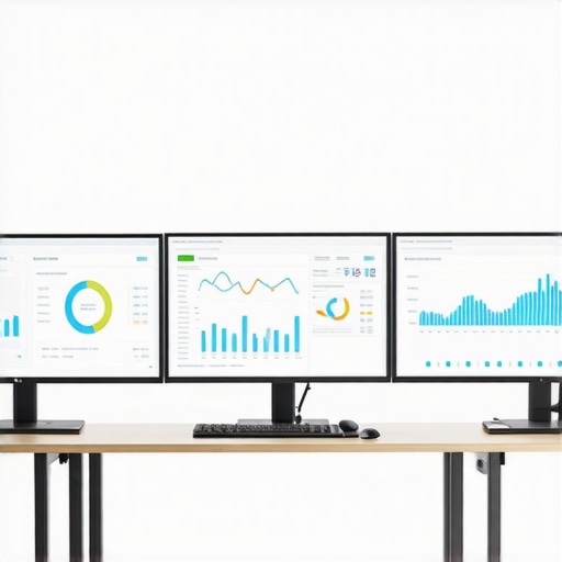 Advanced Financial Management Tools in Action Professional accountant managing financial software with automation tools.