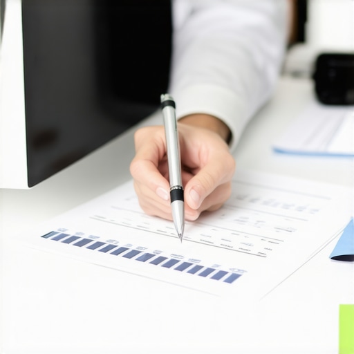 Freelancer reviewing financial documents with CPA