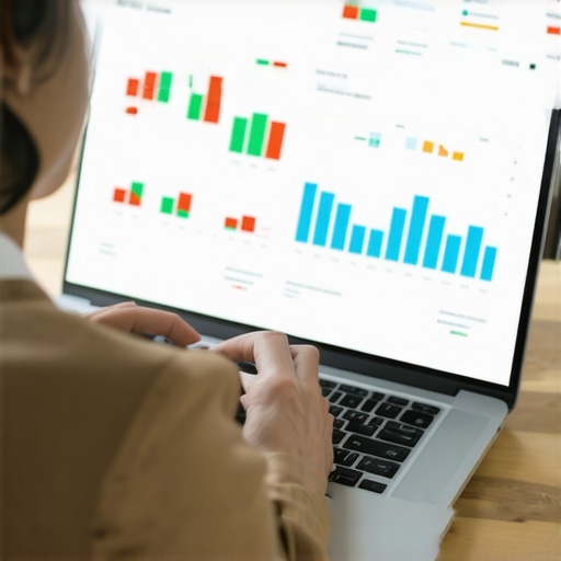 Person reviewing bank reconciliation reports on a computer