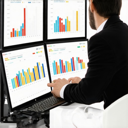 Accountant using digital tools to manage bookkeeping and financial data.