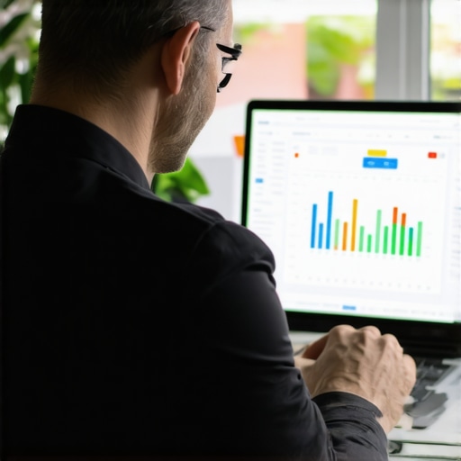 Efficient bookkeeping in action with modern software tools A person analyzing financial data on a laptop, demonstrating effective bookkeeping practices.