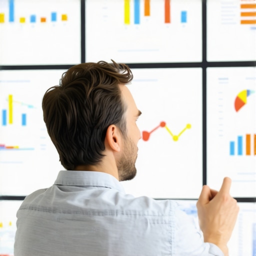 Person reviewing detailed financial and cash flow data on a computer screen.
