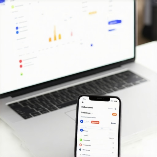 Streamlined Financial Management Tools A workspace with accounting and payroll software on screens, emphasizing organized financial tools.
