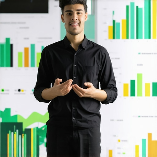 Startup founder explaining burn rate using charts and visuals.