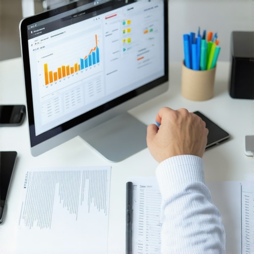 Person managing PayPal data integration on computer