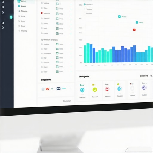 Modern Financial Dashboard with Analytics A sleek digital dashboard showing real-time financial metrics, exemplifying advanced bookkeeping tools