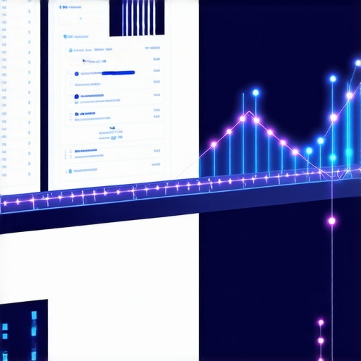 Automated Payroll and Ledger Integration A conceptual illustration of a digital bridge syncing payroll data with an accounting ledger.