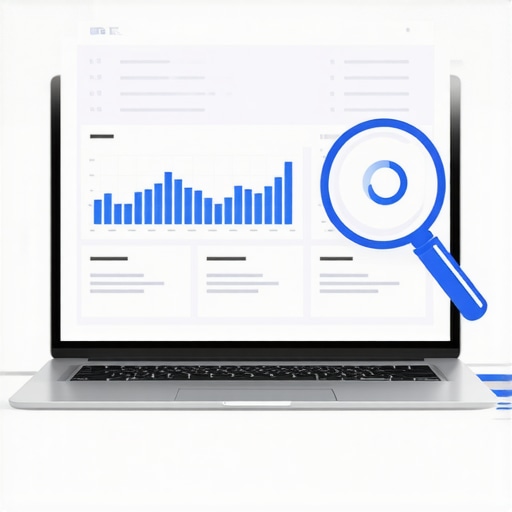 Modern Financial Tech Stack Audit A digital dashboard showing financial metrics and audit tools for small businesses.