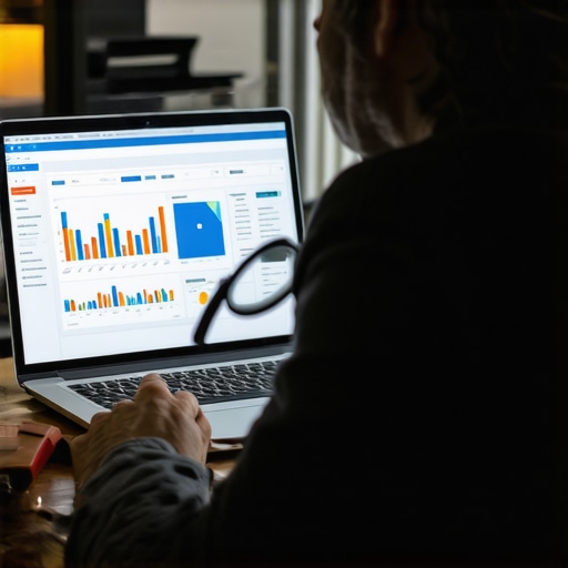 Advanced Financial Analysis for Small Business Accountant reviewing business payroll and tax documents for errors and compliance.