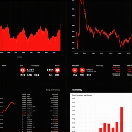 Advanced financial dashboard and audit warnings Close up of a financial app showing reconciliation errors and tax warnings