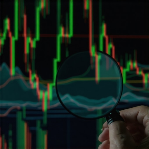 Analyzing Financial Data Discrepancies A magnifying glass highlighting errors in an automated financial dashboard to demonstrate the need for CPA oversight.