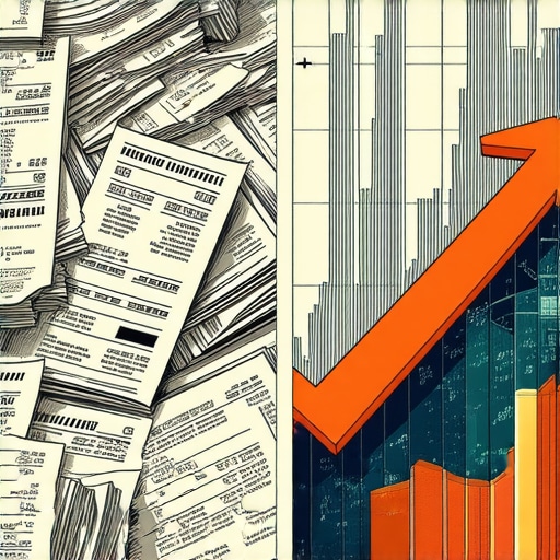 Automated Chaos vs Professional Financial Oversight Comparison of messy automated bookkeeping versus organized professional financial data.