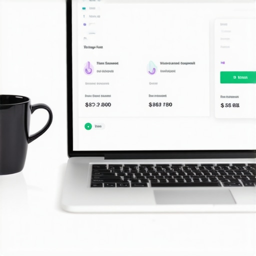 Automated Financial Dashboard for Scaling Businesses A modern cloud bookkeeping dashboard showing automated syncs, cash flow forecasts, and tax reserves on a laptop.