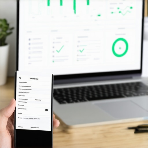 Smartphone app scanning a receipt into cloud accounting software for automated bookkeeping.