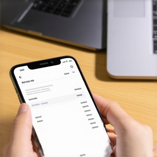 A mobile app scanning a paper receipt to automate business bookkeeping.