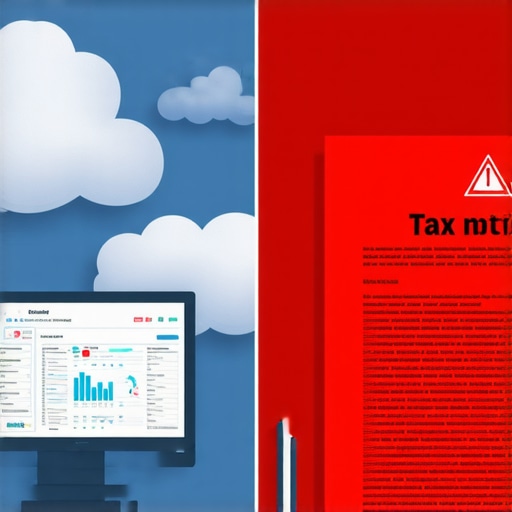 Comparison of accounting software and a tax audit notice