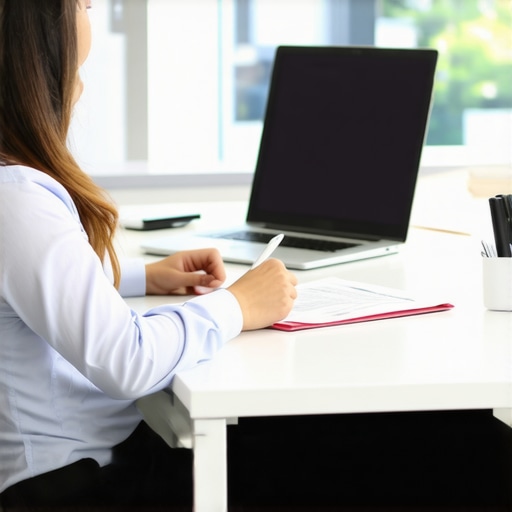 Business owner and CPA working together on tax compliance A business owner and CPA professional reviewing financial documents to resolve sales tax issues.