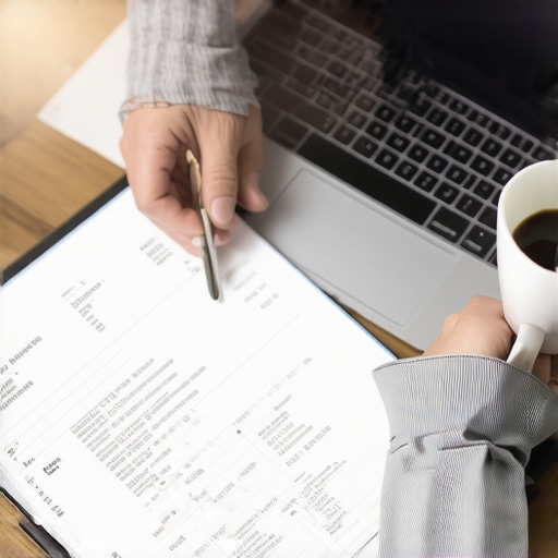 Business owner reviewing clean financial records for fraud prevention Digital dashboard showing clear business expenses and revenue charts on a laptop.