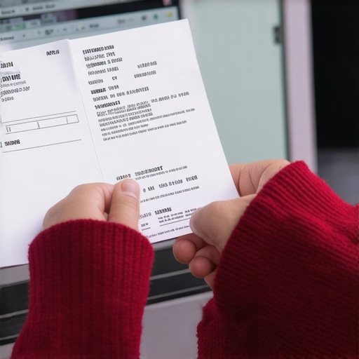 Comparing Bank Statements with Receipts Business owner reconciling digital bank feeds with paper receipts to avoid duplicate transactions.