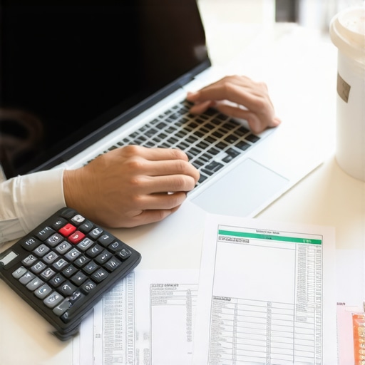 Comparing Sales Data to Bank Statements A business owner performing an internal audit by cross-referencing digital sales records with physical bank statements.