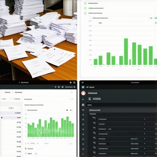 Comparison of manual bookkeeping versus strategic digital financial management A visual representation of transitioning from messy paper records to a streamlined digital accounting system for small business growth.