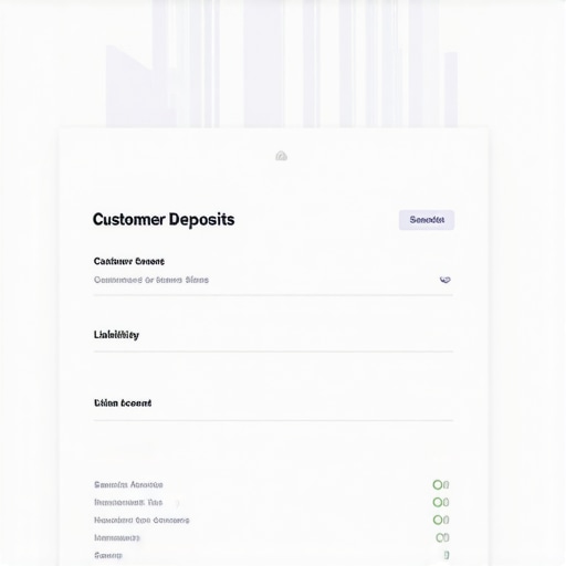 Correct Liability Account Configuration A screenshot showing how to properly categorize customer deposits as a liability in accounting software.