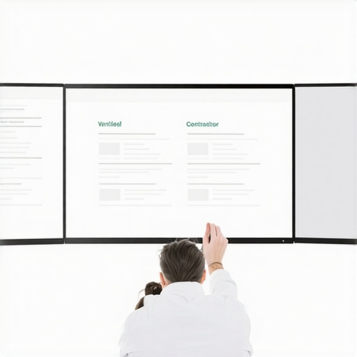 A business owner's digital filing system for contractor compliance.
