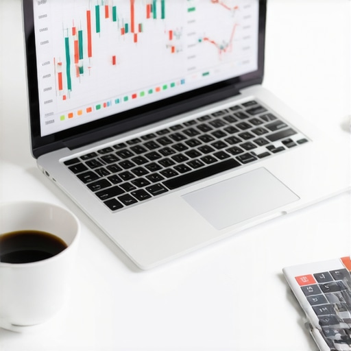 Financial Clarity for Remote Startups A clean workspace showing a laptop with business growth charts and financial data.