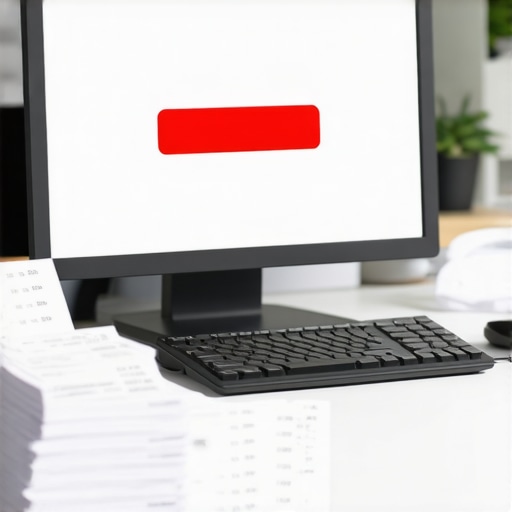 A business owner reviewing bank feed discrepancies and errors on a laptop.