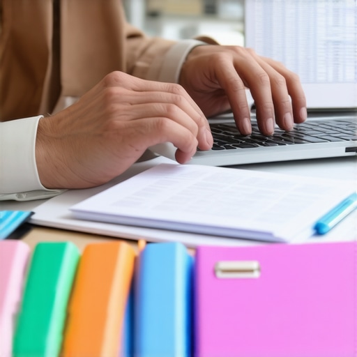 A business owner conducting a manual sales tax audit using spreadsheets and state-specific folders.