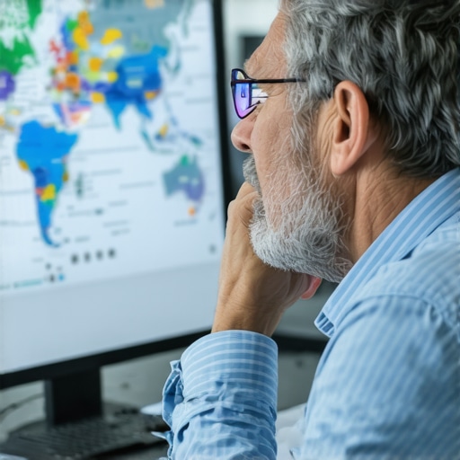 Managing remote payroll tax nexus Business owner reviewing multi-state tax compliance for remote employees