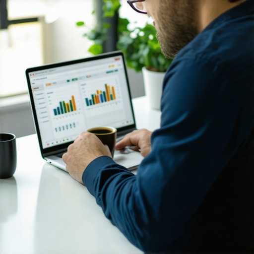 Mastering Small Business Accounting Tools An entrepreneur using modern accounting software to manage business cash flow and audits.