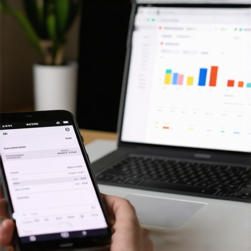 Small business owner scanning a receipt with a smartphone for digital bookkeeping integration.