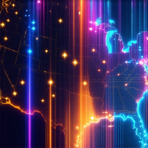 A digital dashboard showing a map of US tax jurisdictions for tracking use tax.