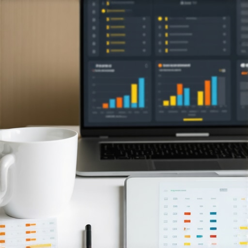 Modern E-commerce Financial Strategy Tools A high-end desk setup for an e-commerce founder focusing on scaling financial systems and automated bookkeeping.