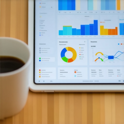 Modern Financial Dashboard and Scaling Tools Digital financial dashboard showing real-time bookkeeping and tax data for business scaling.