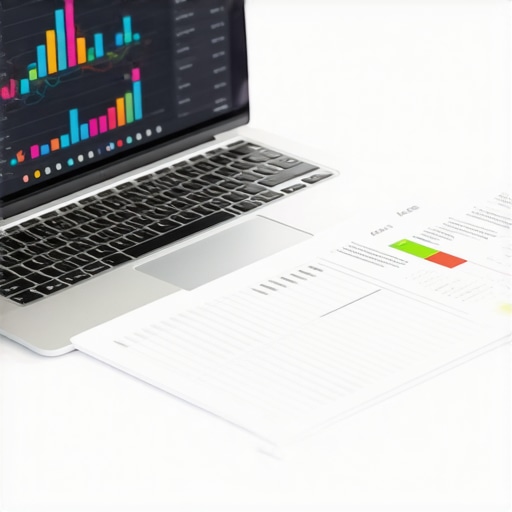 Modern Financial Systems for Business Exit A professional dashboard showing business financial growth and organized asset tracking for an upcoming exit.