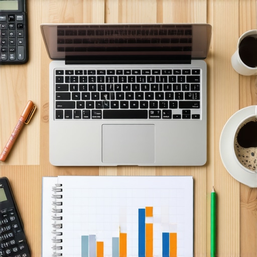 A clean workspace representing organized business accounting and financial growth strategy.