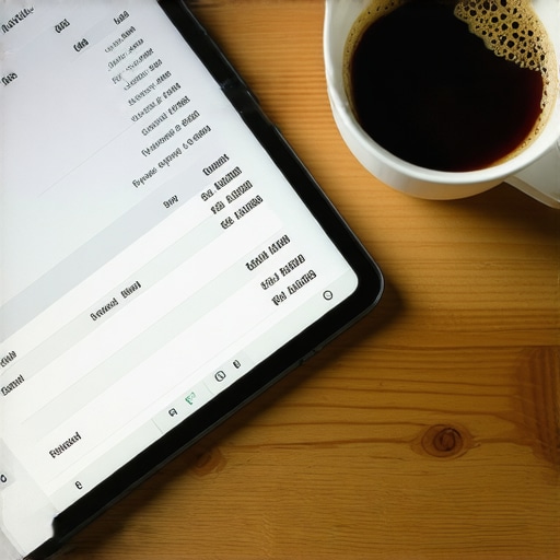 Organizing your business records Digital financial records on a tablet