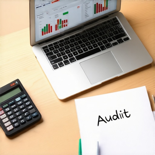 Performing a Payroll Audit for Small Business Compliance A laptop screen showing accounting reports for a payroll audit reconciliation process.
