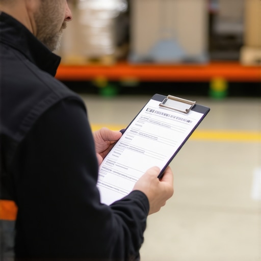 Physical asset audit in a business warehouse A business owner performing a physical inventory audit of fixed assets to find ghost equipment.