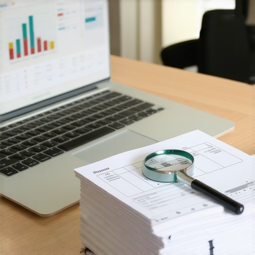 Professional Business Financial Oversight and Planning Close-up of a desk with financial tools representing strategic CPA services.